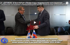 ФГБУ «ВГНКИ» и сербский Научный ветеринарный институт «Нови сад» подписали соглашение о международном научно-техническом сотрудничестве